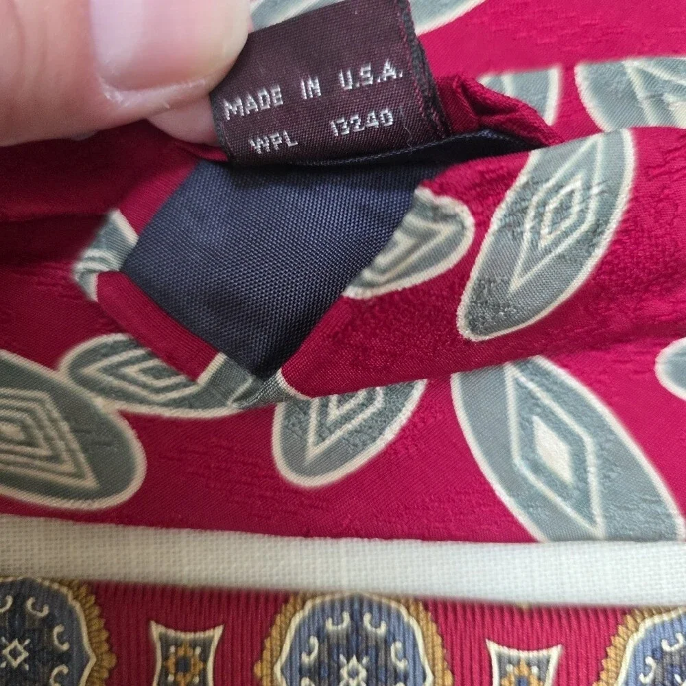 Vintage Jos A Bank Classic Men's Italian Silk Hand Sewn In USA Tie Lot